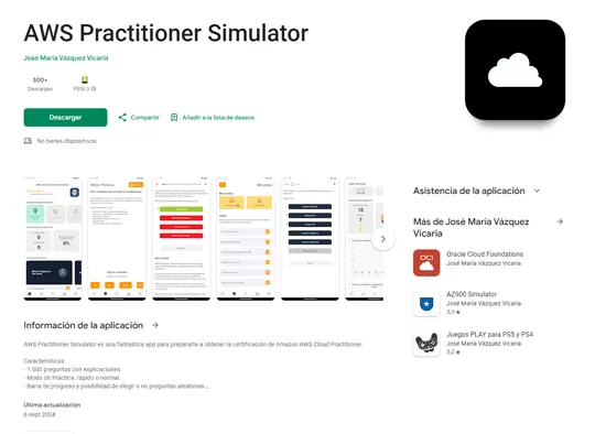 APP AWS Practitioner in Apple Store