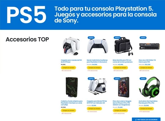Tienda PS5 - Accessories and games for PlayStation 5