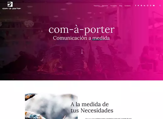 com-à-porter. Custom made Design & Communication